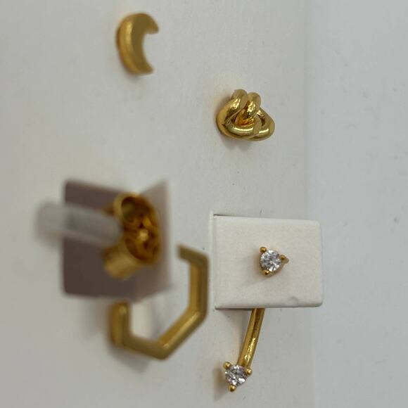 Madewell Gold Mix & Match Earring Set - Picture 8 of 11